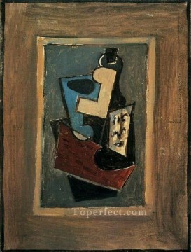  life - Still Life 3 1917 cubist Pablo Picasso